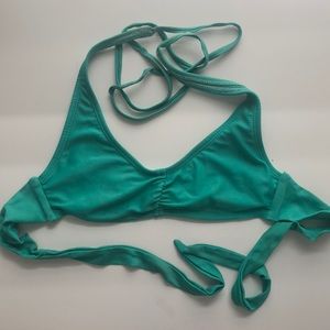 Teal bikini top from boutique